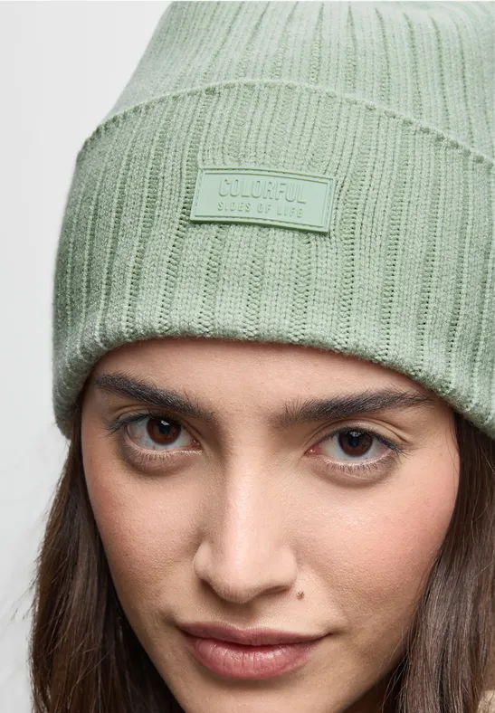 Rippstrick Beanie serene green
