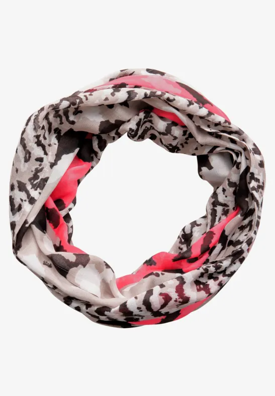 Gemusterter Loop Schal multicolor