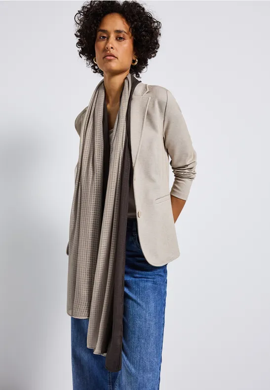 Foulard semi-transparent deep roast brown