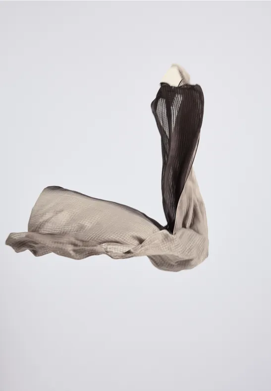 Foulard semi-transparent deep roast brown