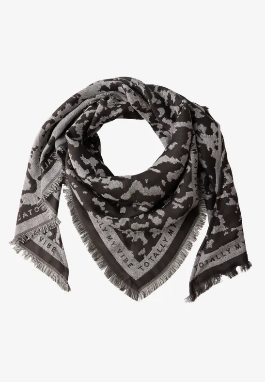 Jacquard Dreieckstuch deep roast brown