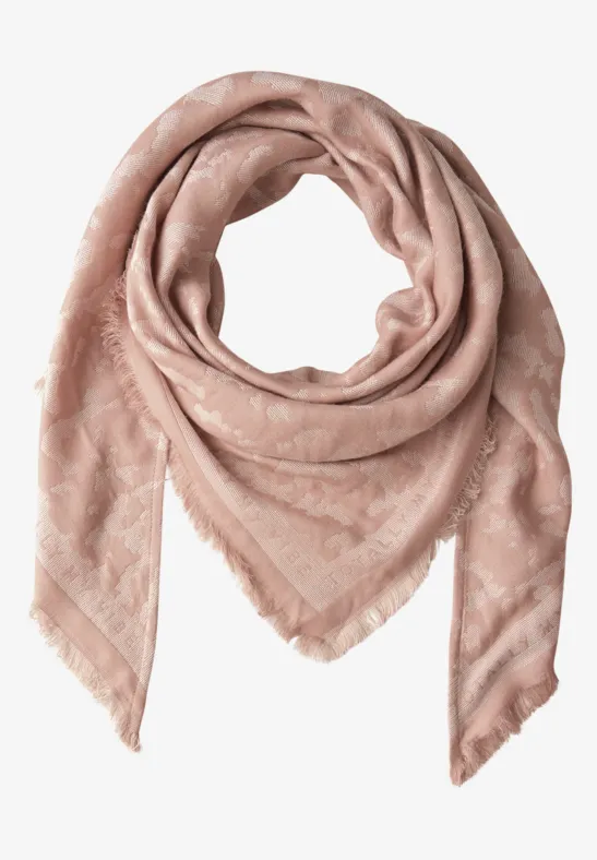 Jacquard Dreieckstuch faded rose