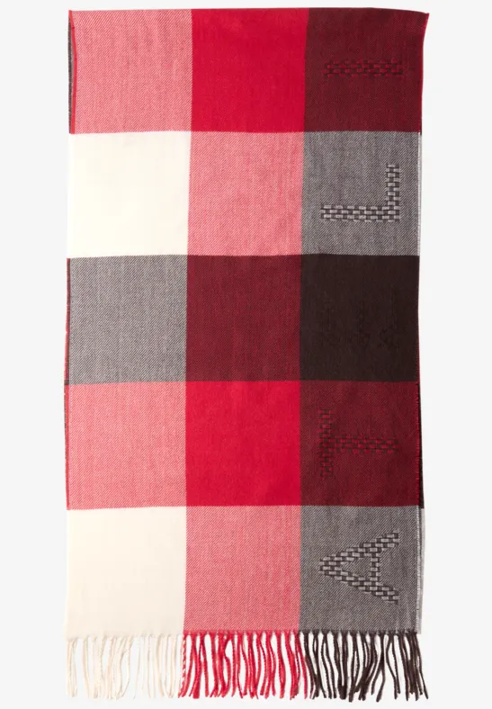 Madras Schal racing red