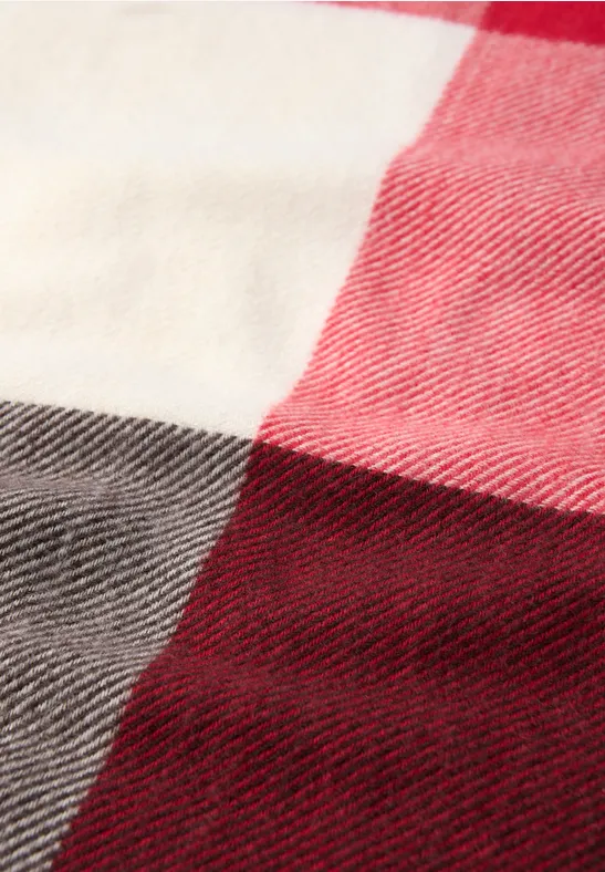 Madras Schal racing red
