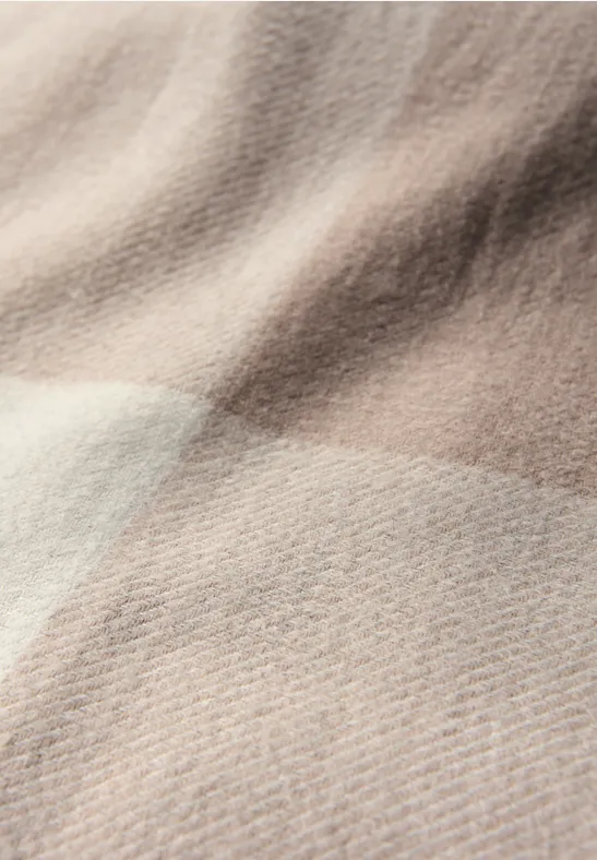 Madras Schal silk brown