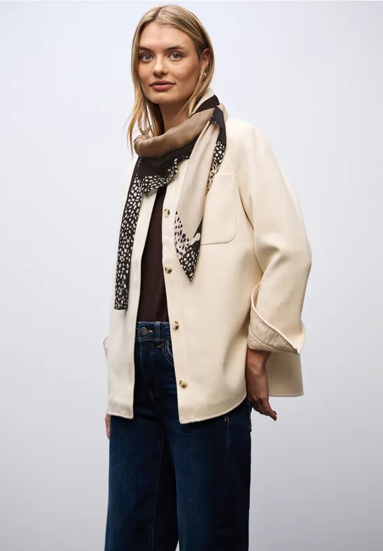 Gemustertes Tuch sanded beige