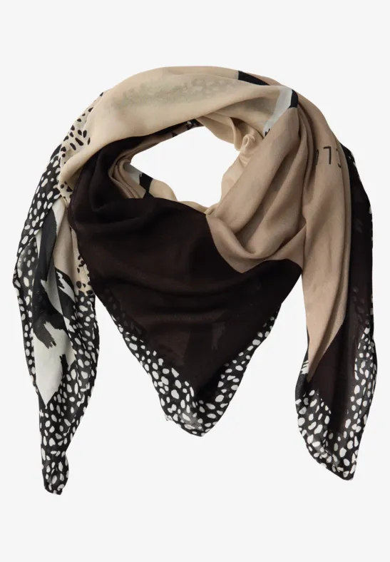 Gemustertes Tuch sanded beige