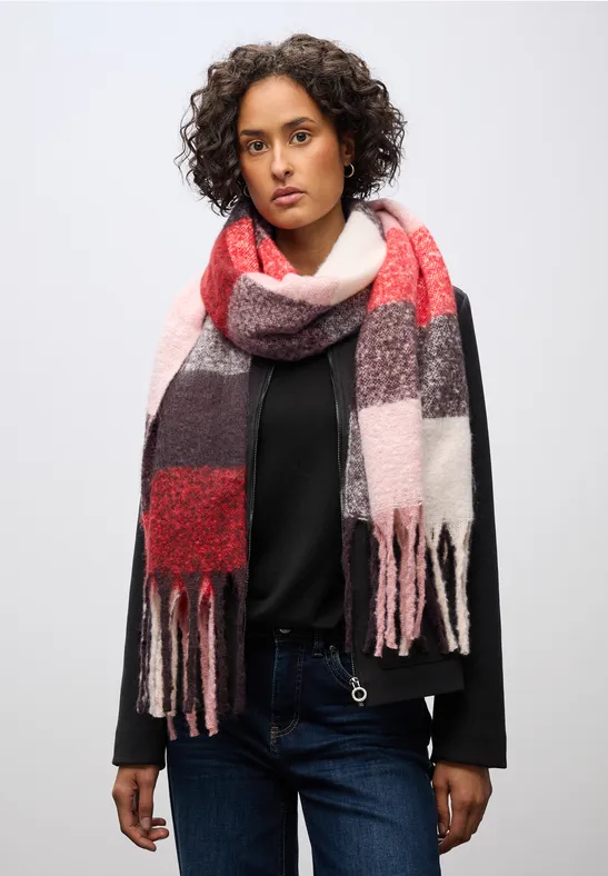 Kuscheliger Madras Schal multicolor