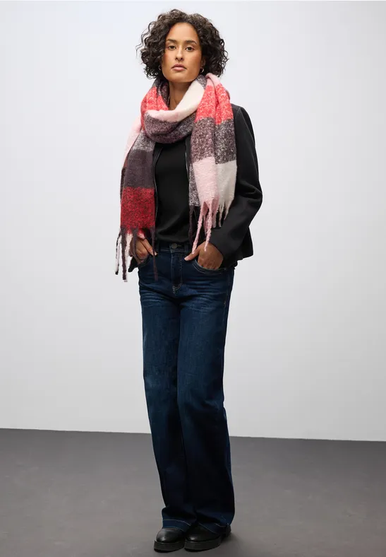 Kuscheliger Madras Schal multicolor