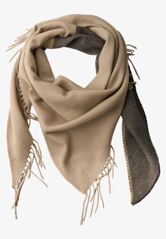 Softer Two-Tone Schal flowing beige