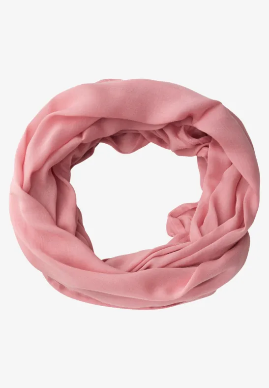 Loop Schal in Unifarbe powder pink