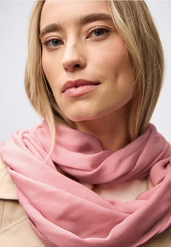 Loop Schal in Unifarbe powder pink