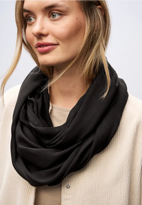 Loop Schal in Unifarbe darkest brown
