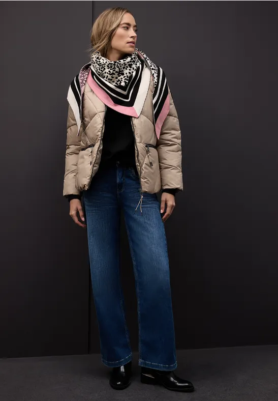 Dreieckstuch mit Leo-Muster Black