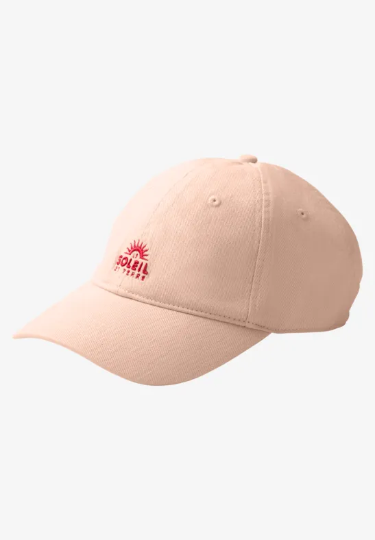 Cap mit Slogan light apricot