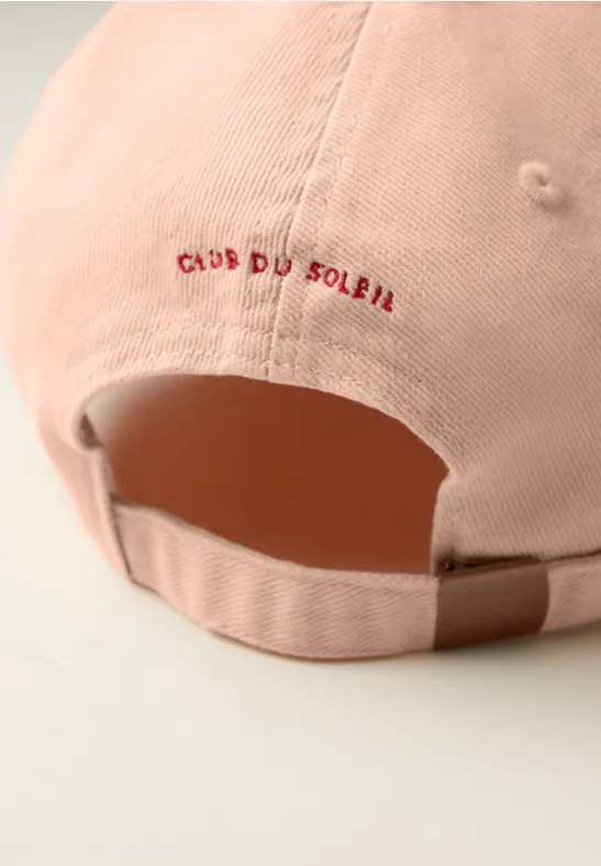 Cap mit Slogan light apricot