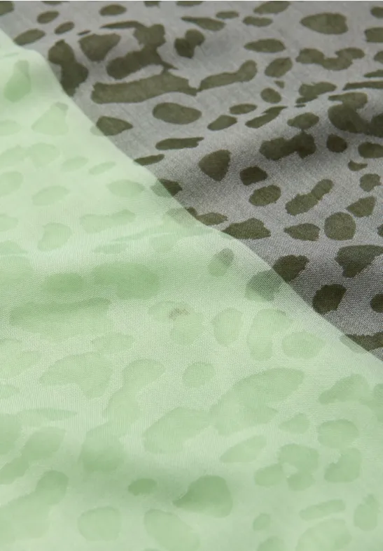 Gemusterter Loop Schal Bright Pistachio