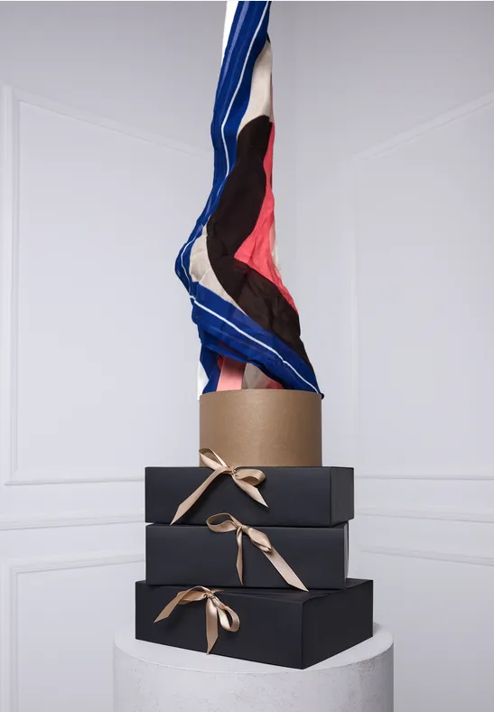 Sjaal met patroon multicolor