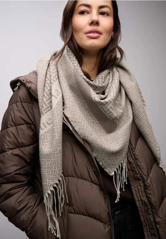 Foulard triangulaire jacquard null