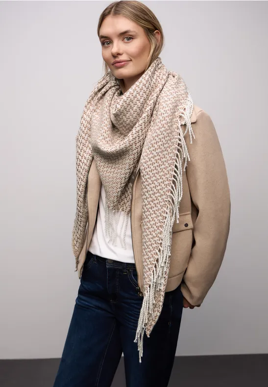 Gedessineerde driehoekige sjaal null