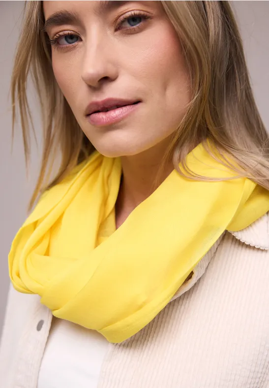 Loop Schal in Unifarbe bloom yellow