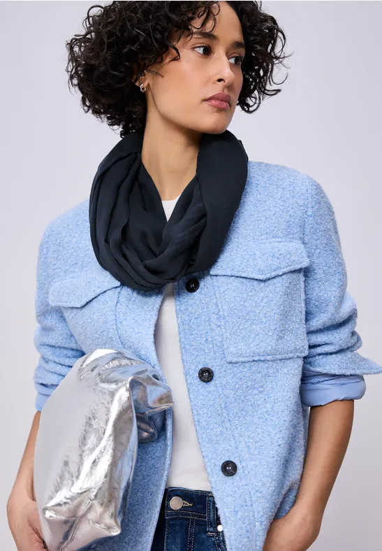 Loop Schal in Unifarbe shadowed navy