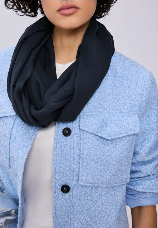 Loop Schal in Unifarbe shadowed navy