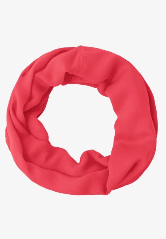 Loop Schal in Unifarbe sunset red