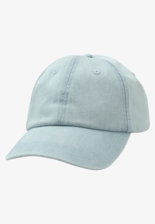 Casquette en lyocell au look délavé Light Blue soft wash