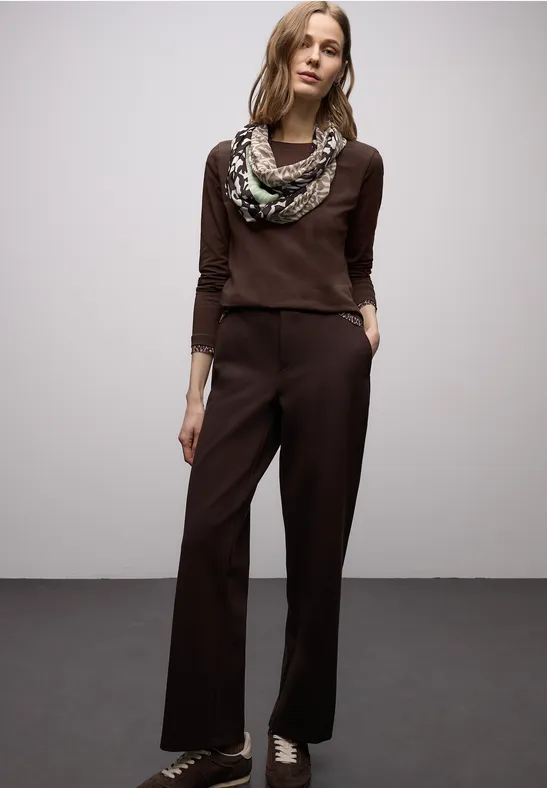 Sjaal met lusjespatroon molten earth