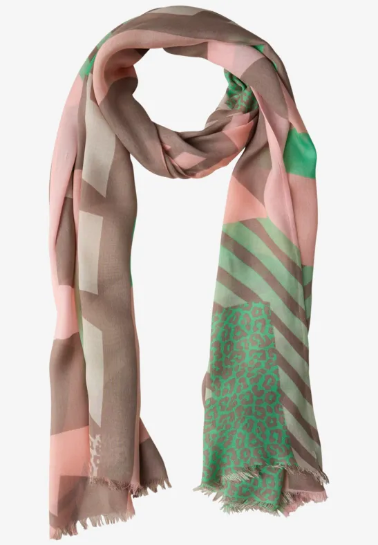 Gemusterter Schal multicolor
