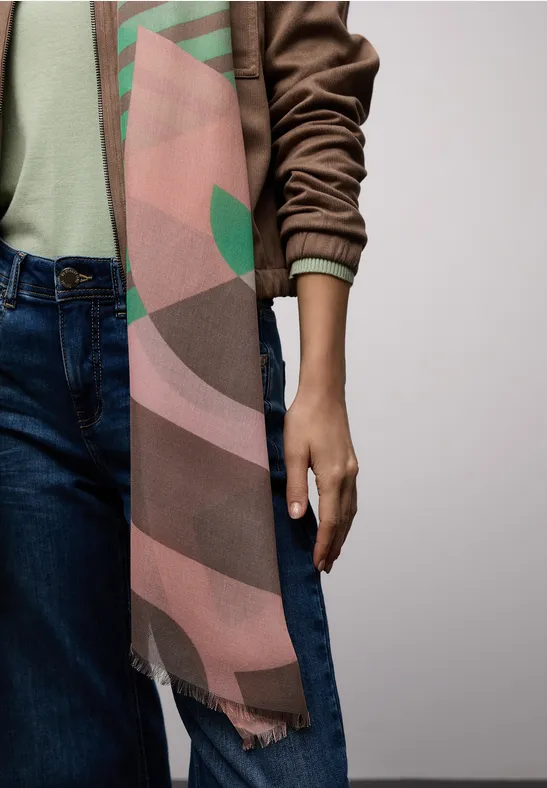 Gemusterter Schal multicolor