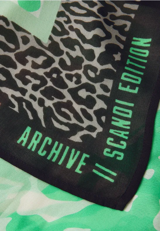 Sjaal met patroon arcadia green