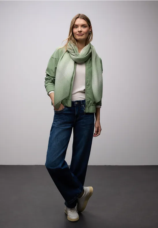 Sjaal met glitterdetails dark mint green