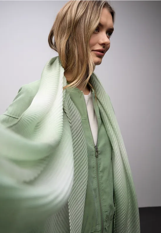 Sjaal met glitterdetails dark mint green