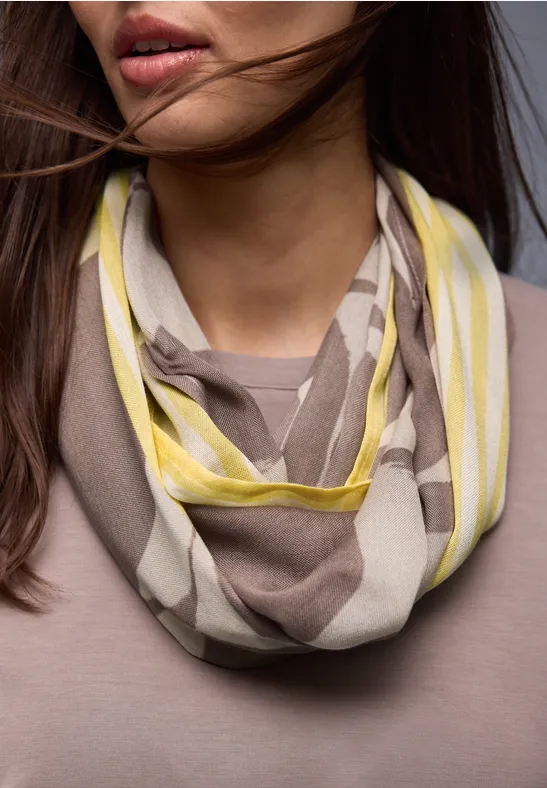 Sjaal met lusjespatroon light terra mocha