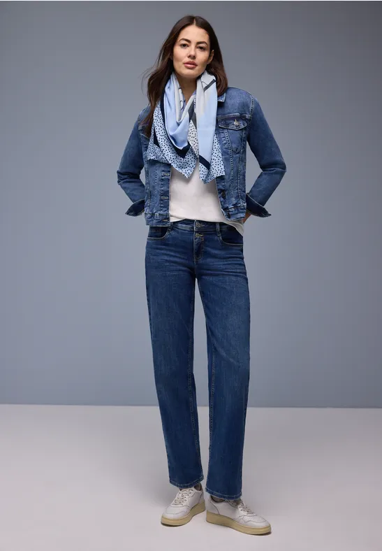 Gemustertes Tuch bonnet blue