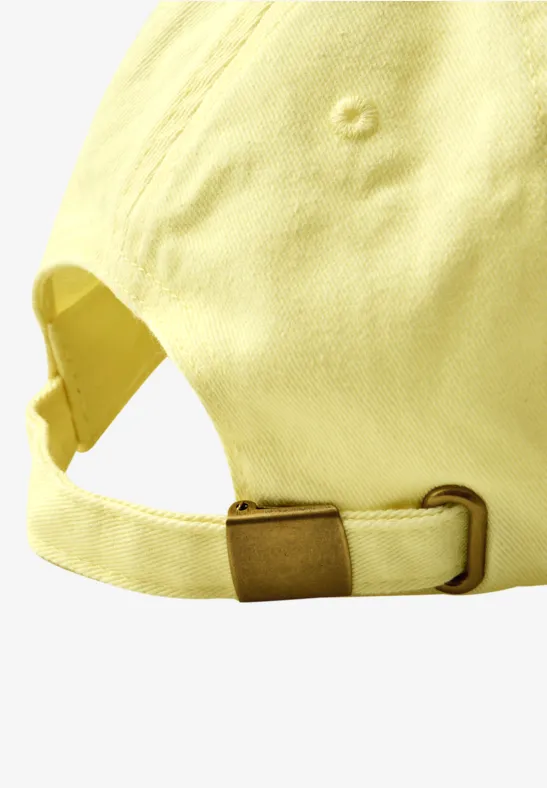 Washed-Look Cap bloom yellow