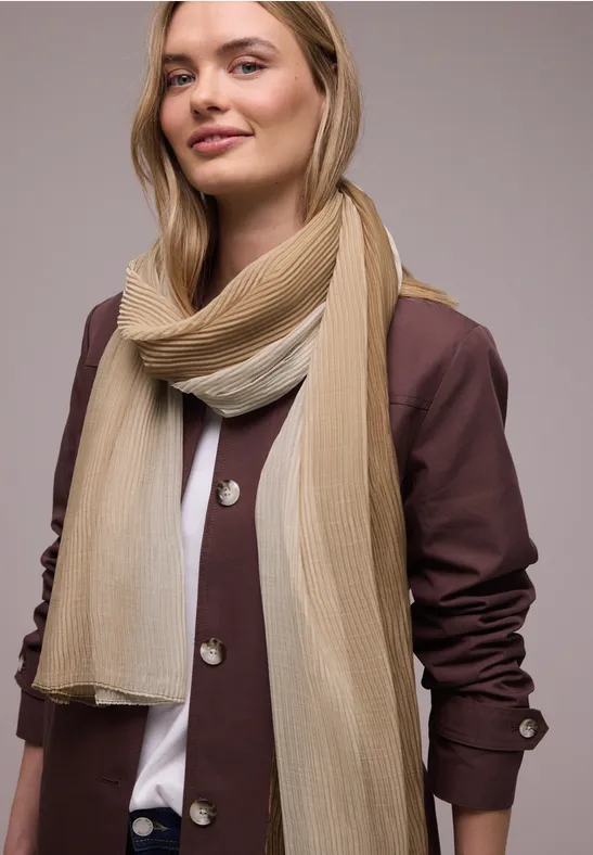 Schal mit Farbverlauf hatch brown