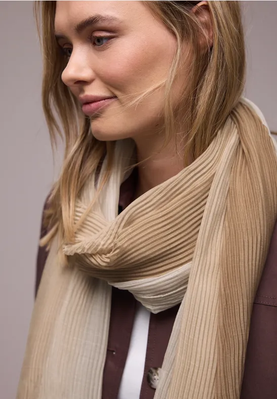 Schal mit Farbverlauf hatch brown