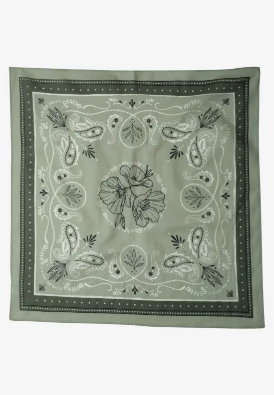Bandana aus Baumwolle mit Print mint leaf