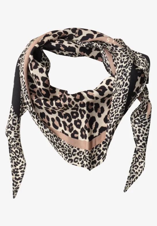 Szalik Nicki z wzorem leo Black