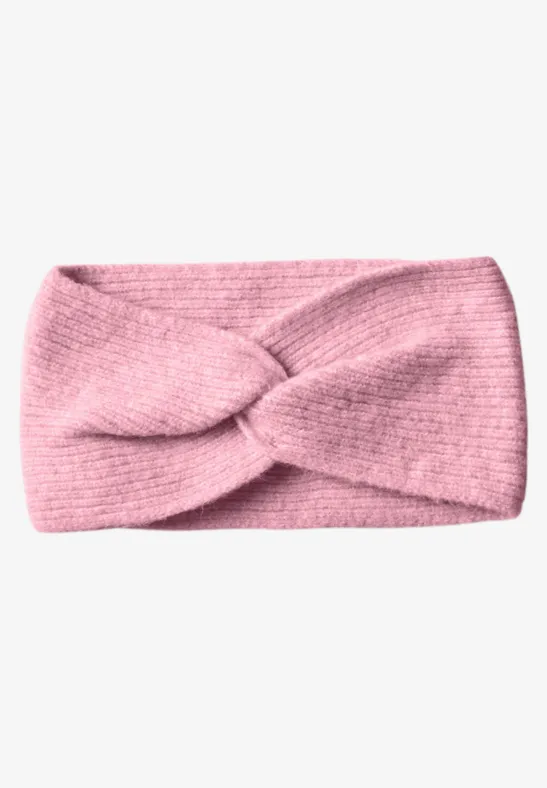 Feinstrick Stirnband in Unifarbe vintage blush mel.