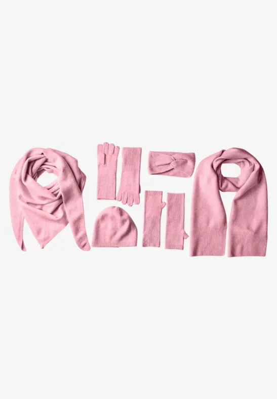 Feinstrick Stirnband in Unifarbe vintage blush mel.