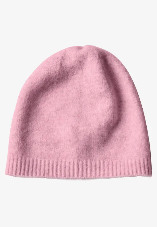 Feinstrick Beanie in Unifarbe vintage blush mel.