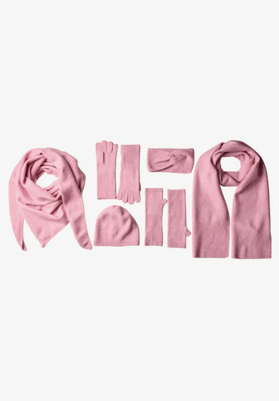 Feinstrick Armwärmer in Unifarbe vintage blush mel.