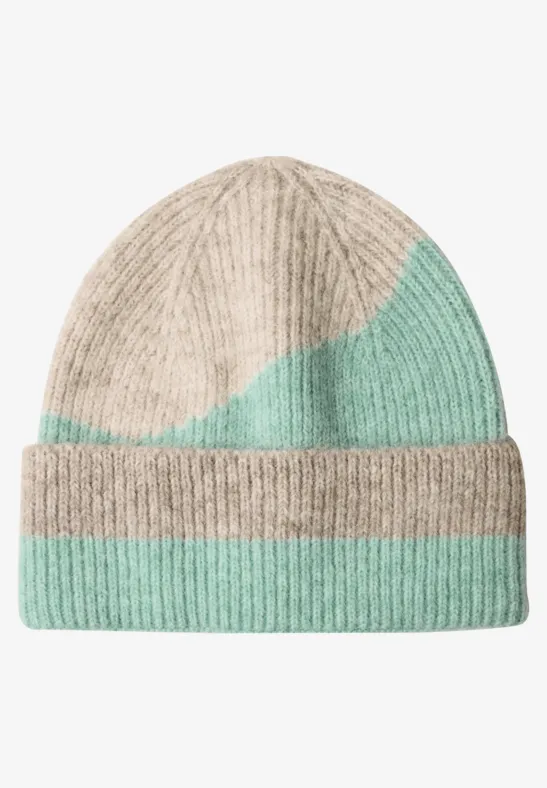 Bonnet à motif color block fresh sage mel.