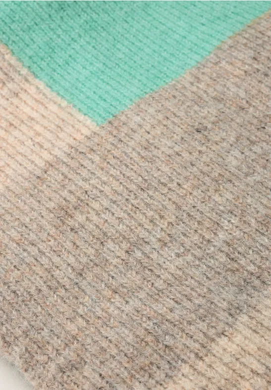 Schal mit Colorblock-Muster fresh sage mel.