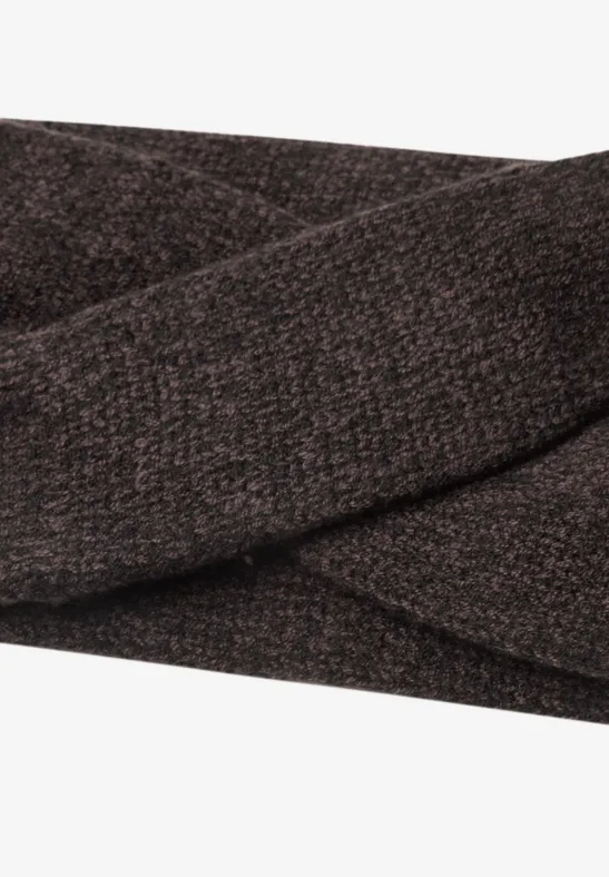 Stirnband in Melange-Optik Black