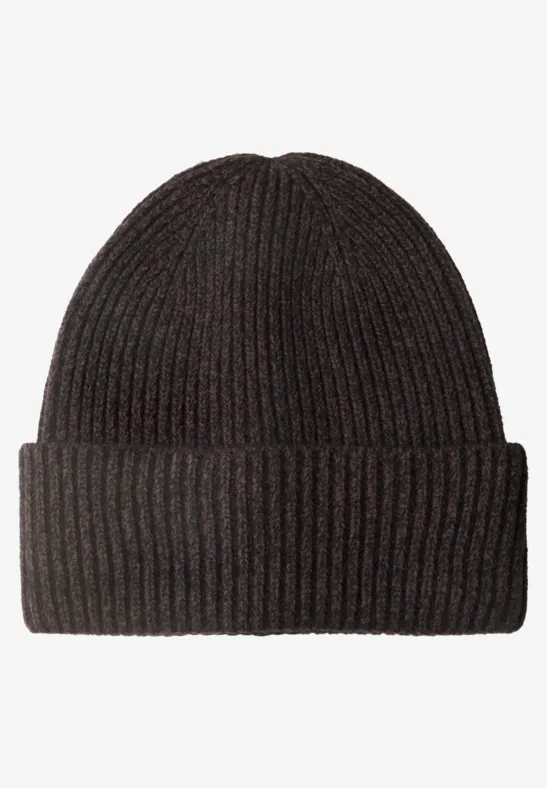 Bonnet à effet chiné Black